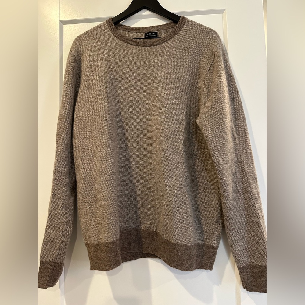Men's 100% Cashmere J Crew Beige Sweater